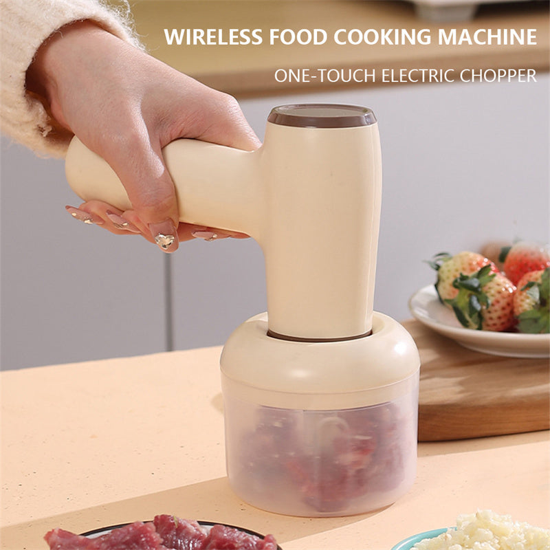 USB Rechargeable 2 In 1 Electric Garlic Chopper