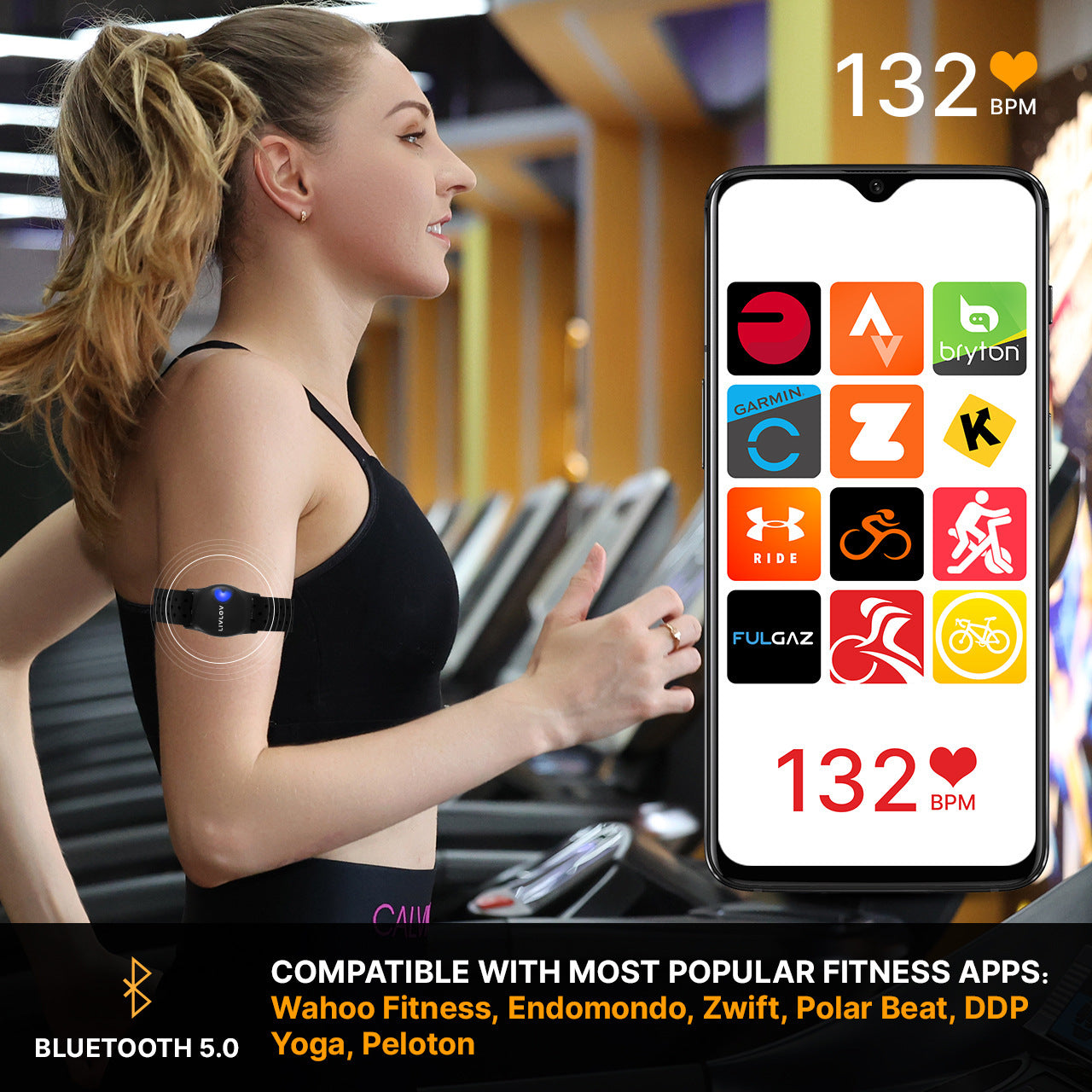 Outdoor Marathon Running Heart Rate Monitor