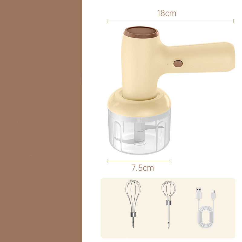 USB Rechargeable 2 In 1 Electric Garlic Chopper