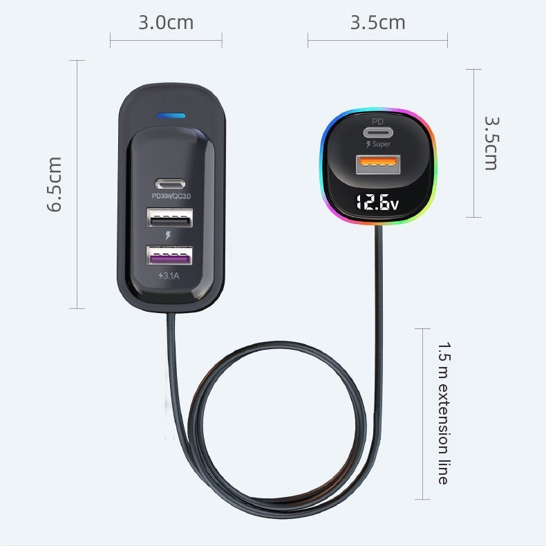 Multi-function Super Fast Car Charger