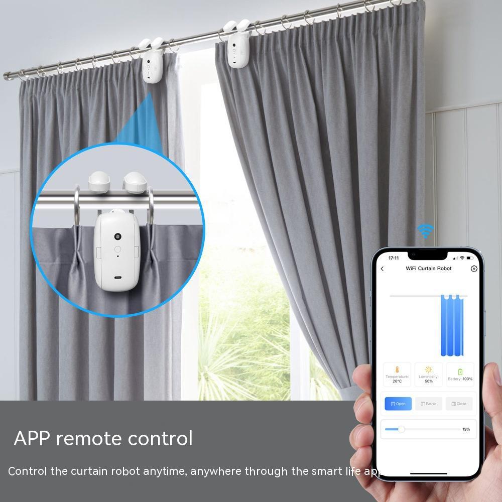 Wifi Smart Electric Curtain Roman Rod