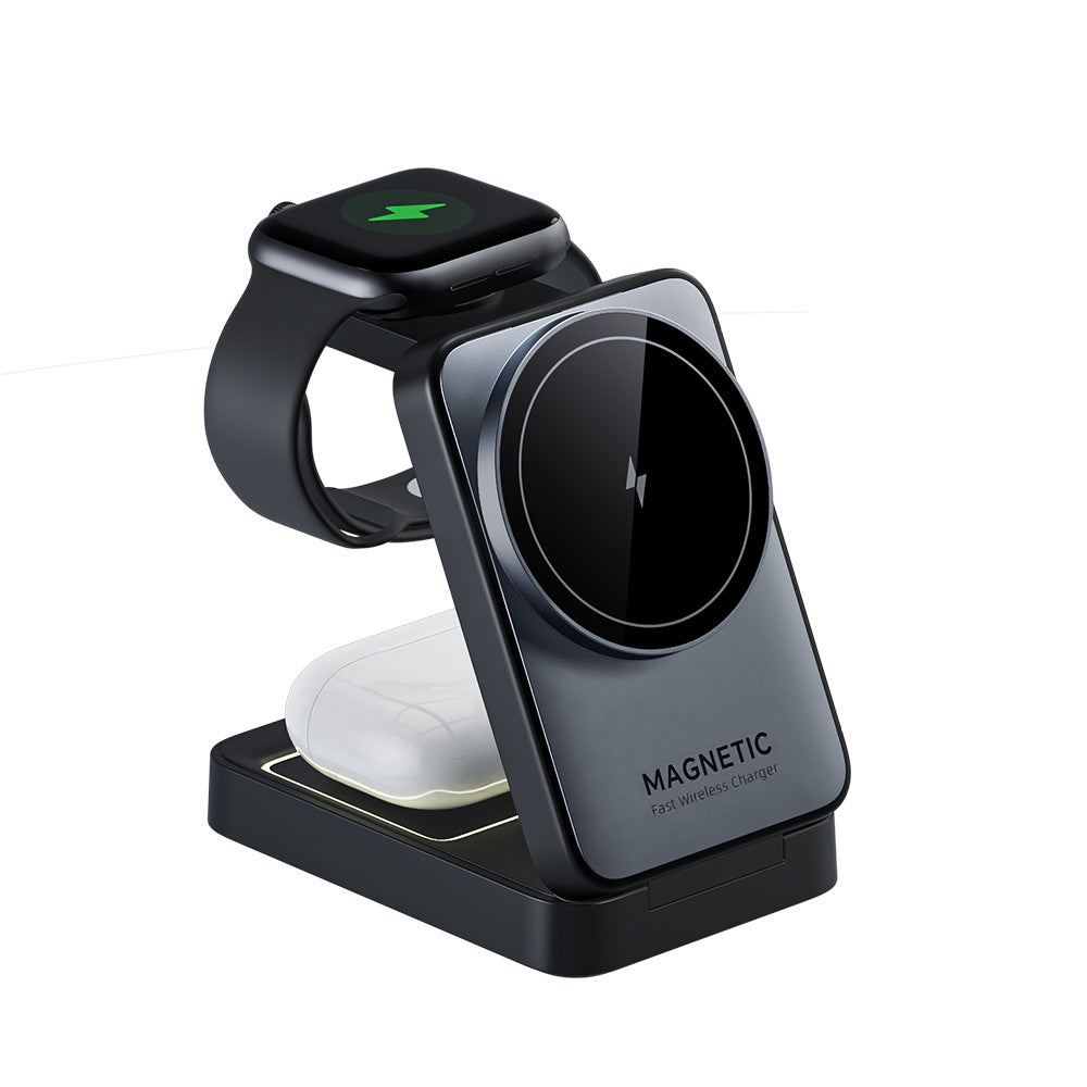 3-in-1 Folding Magnetic Wireless Charger
