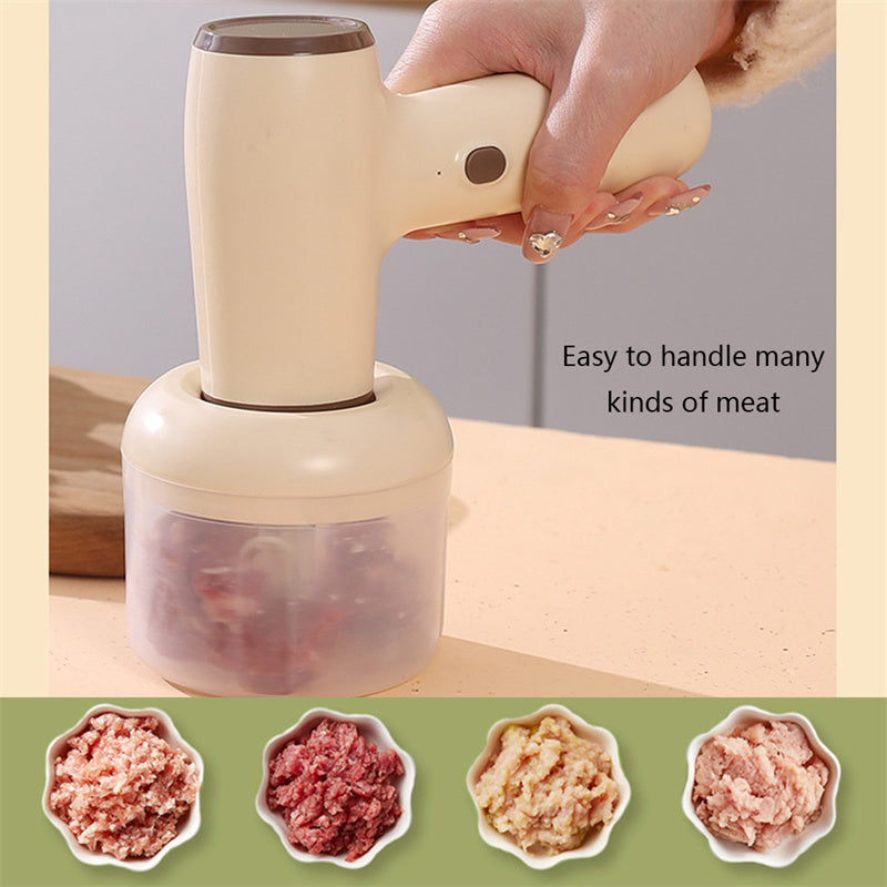 USB Rechargeable 2 In 1 Electric Garlic Chopper