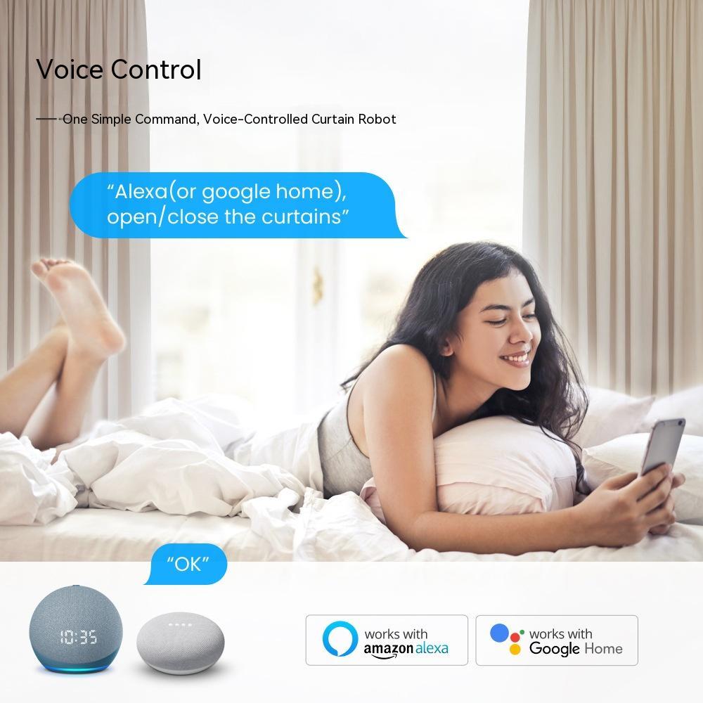 Wifi Smart Electric Curtain Roman Rod