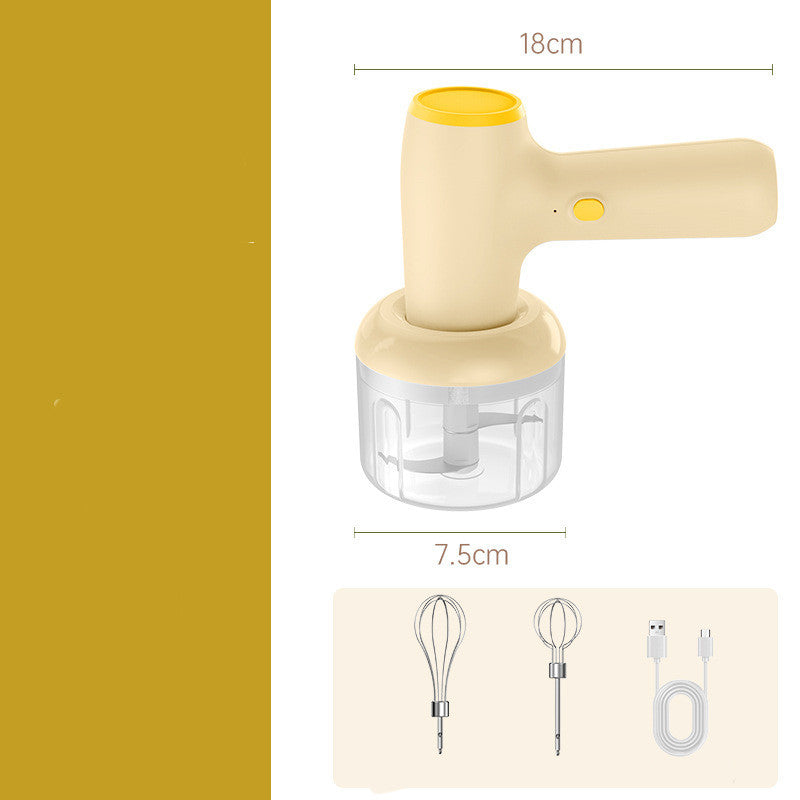 USB Rechargeable 2 In 1 Electric Garlic Chopper