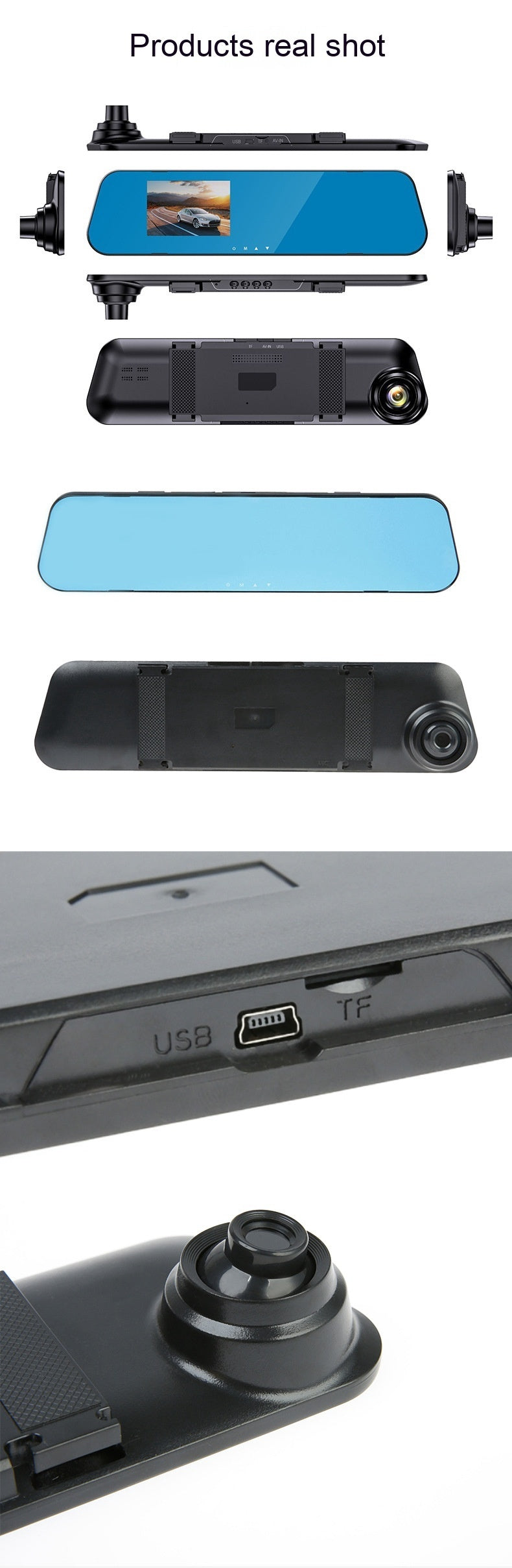 Front And Rear Night Vision Recorder HD Camera