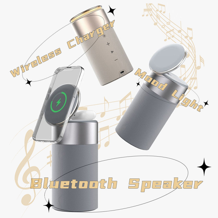 3 In 1 Multi-Function Bluetooth Speaker With Touch Lamp