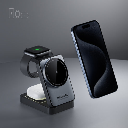 3-in-1 Folding Magnetic Wireless Charger