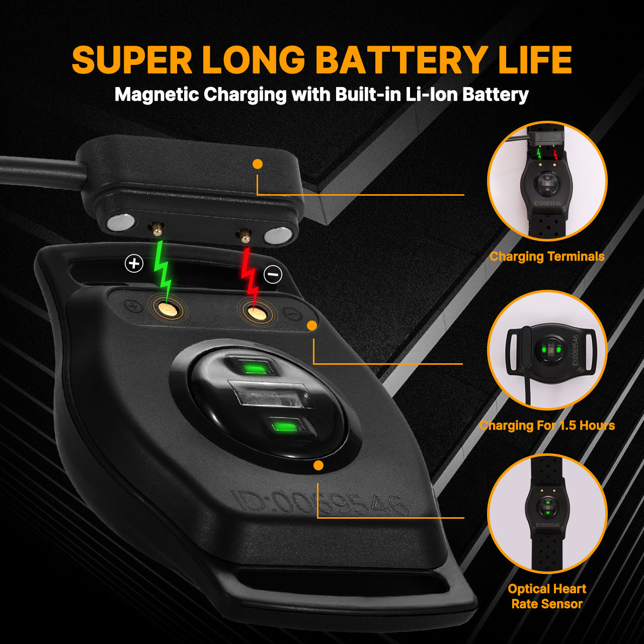 Outdoor Marathon Running Heart Rate Monitor