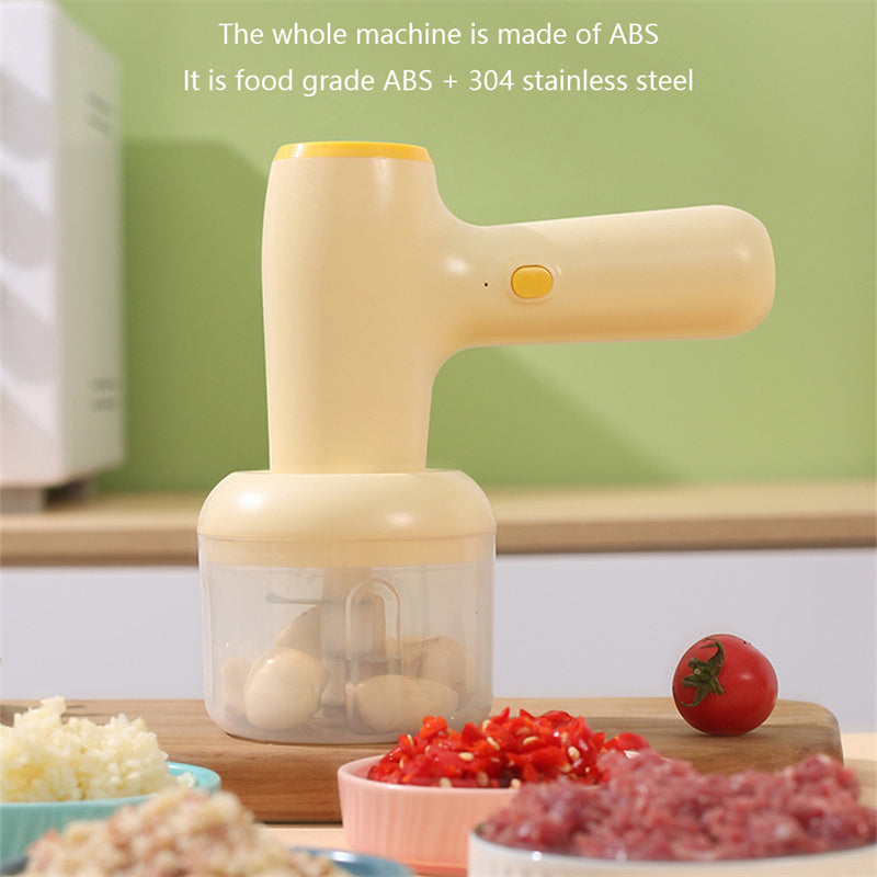 USB Rechargeable 2 In 1 Electric Garlic Chopper